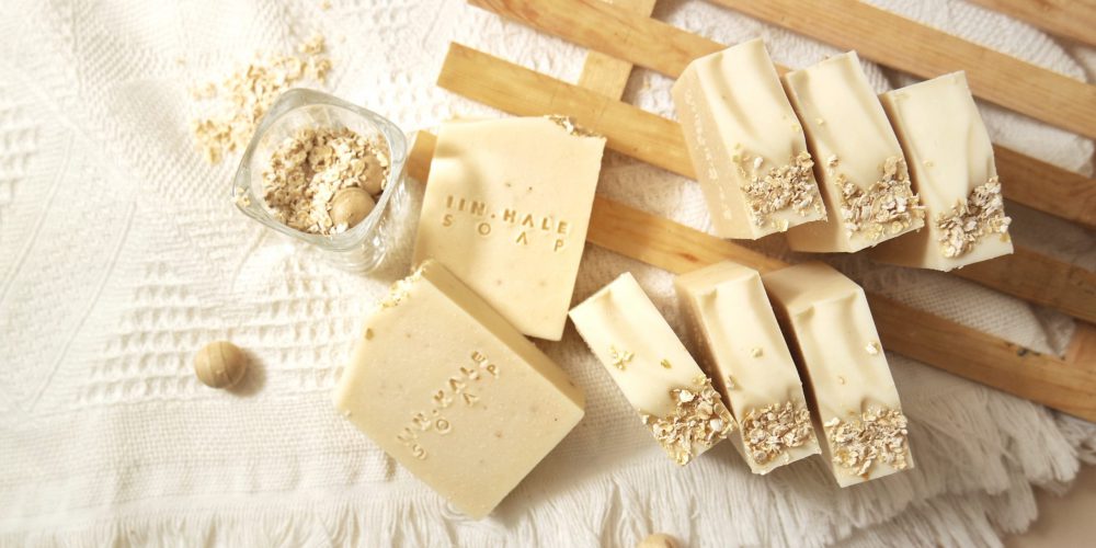 oat milk avocado handmade soap